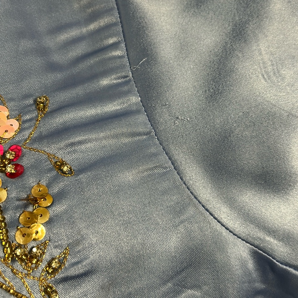Shalwar kameez organza Duppatta blue size small. Indian Pakistani wear. - Picture 17 of 17